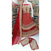 BEAUTIFUL RED BRIDAL WEAR DRESS