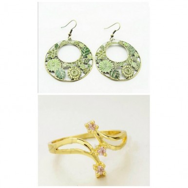 Hot New Year Deal Selling Earrings and Ring Limited Time Deal for her A112