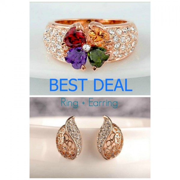 Earrings and Ring set For Her deal 