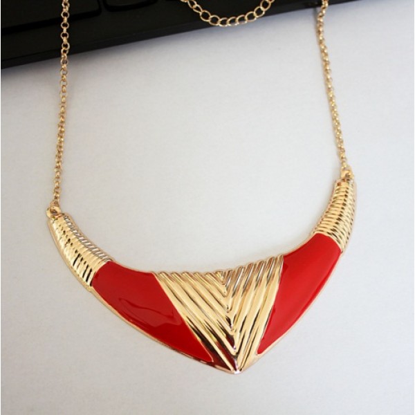 Fashionable Jewellery - Red Gold Fashion Necklace