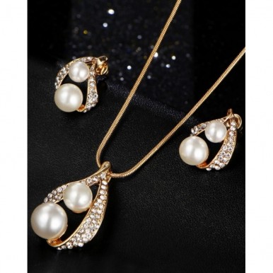 Luxury Double Simulated Pearl Jewellery Set