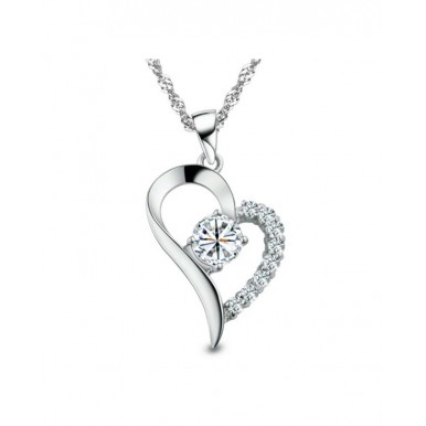 Silver Plated 925 Heart Pendent for her