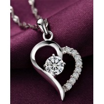 Silver Plated 925 Heart Pendent for her