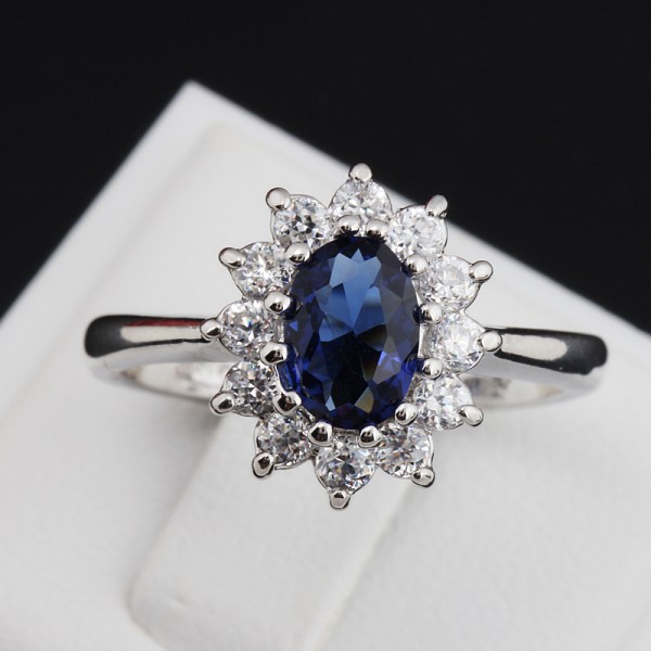 Italina Brand Princess Sapphire Jewellery Ring For Her A1