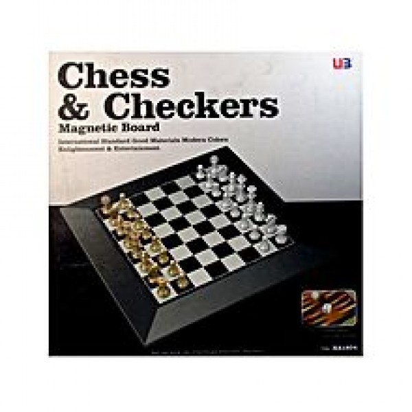 Chess and Checkers Magnetic Board Game Set