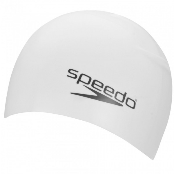 Speedo Silicone Swim Cap - White Original