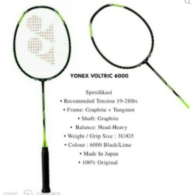 Original Yonex Voltric 6000 (Made in Japan) With BG 65
