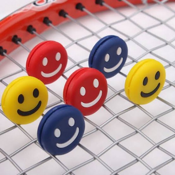 Tennis Racket Silicone Vibration Dampeners Smile Face Shock Absorber