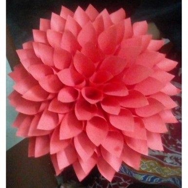 Paper flowers for  room decoration