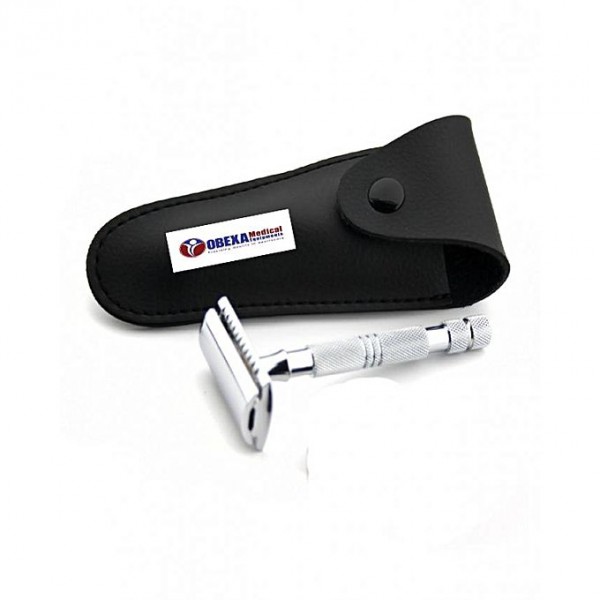  Stainless Steel Safety Razor with Pouch