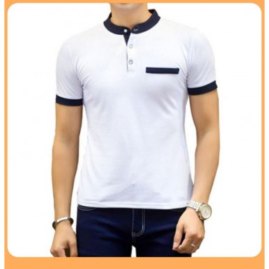 stand up collar t shirt