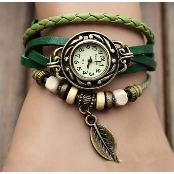 Fashion Leather Bracelet Watch for Women