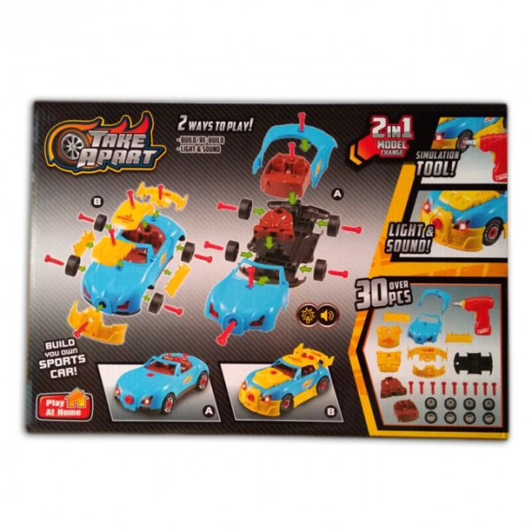 2 In 1 Racing Car Electronic Assembly Drill Kit Buyon.pk