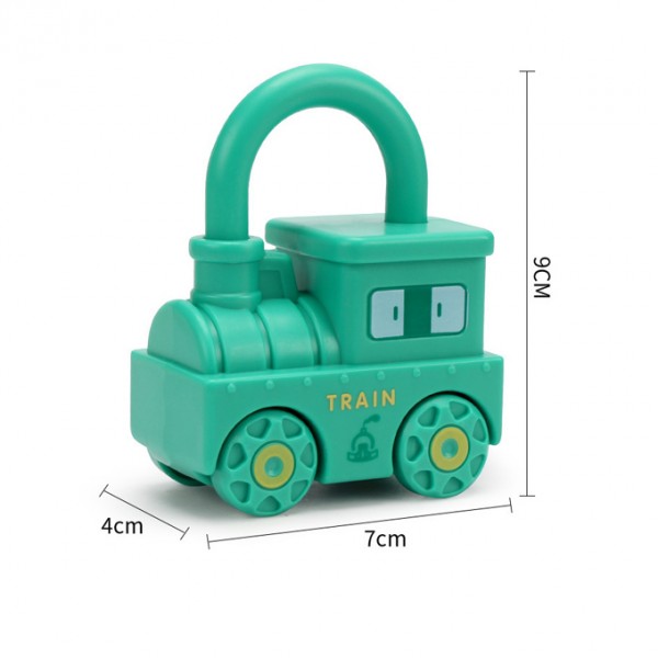 3 Pcs Learning Key Lock Numbers Matching Train Toy For Kids - 3 Pcs Key ...