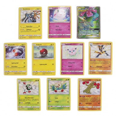 42 Pcs Pokemon Trading Cards Tin Pack Silver Tempest - 42 pcs Anime Cartoon Pokemon English Version Tcg Card For Fans Collection Multicolor Cards Tin Pack - Assorted