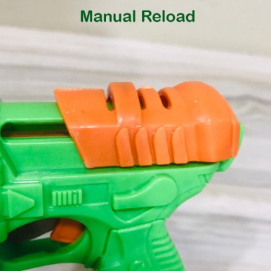 Air Dart Shooting Game Blester Packing Manual Reload Darts Toygun for kids With 4 Soft Stickon Darts - Assorted Colors