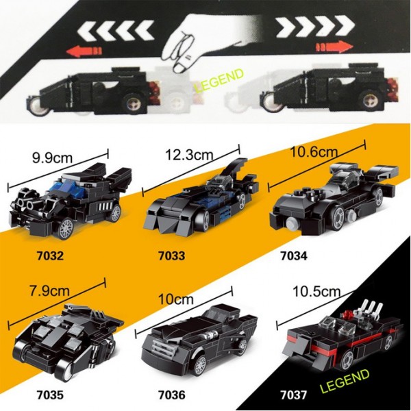Batman Batmobile Car JISI Bricks Building Blocks - 7034 - Buyon.pk