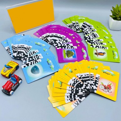 Educational Words English and Urdu learning Hello Kitty TV for kids - 109 Flash Cards Early Education Device - Assorted Color