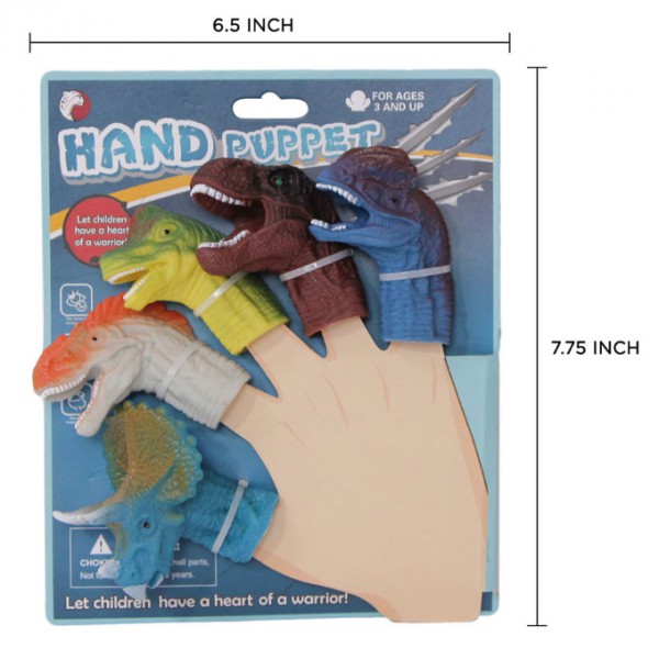 Finger Puppet Jurassic World Dinosaur 5 Fingers Multi Color