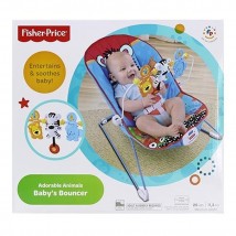 Fisher Price Baby Bouncer Toddler Rocker with Calming Vibration - Blue