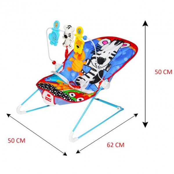 Fisher Price Baby Bouncer Toddler Rocker with Calming Vibration Blue