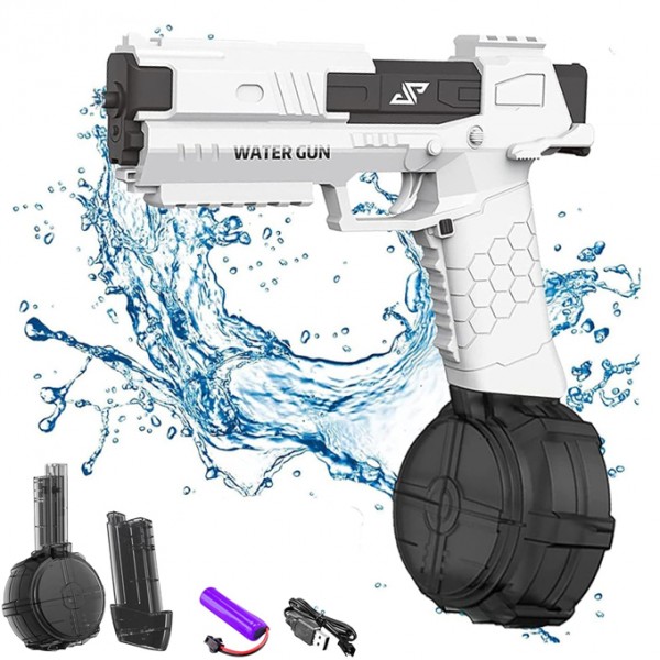 Glock Automatic Electric Water Toygun High Performances Spray Toygun for Adults Children Summer Swimming Pool Beach - Size Approx. 13 inch - Multicolor