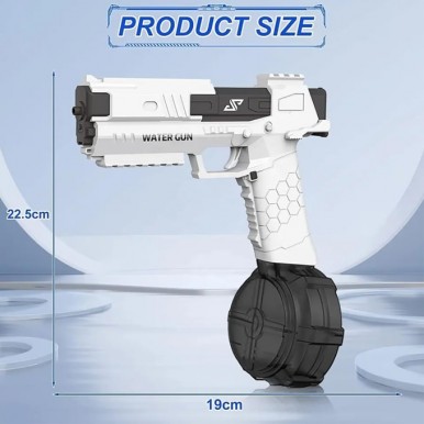 Glock Automatic Electric Water Toygun High Performances Spray Toygun for Adults Children Summer Swimming Pool Beach - Size Approx. 13 inch - Multicolor