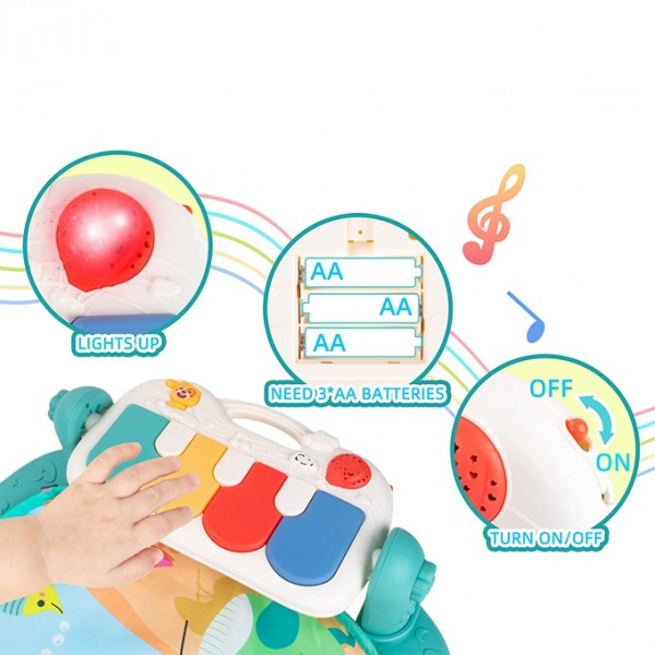 Harmonium MultiFunctional Play Mat Set For New Born Baby Pink Buyon.pk