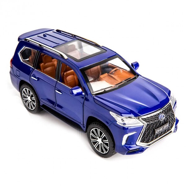 Lexus Die Cast Land Cruiser Prado SUV 124 Scale Blue Buyon.pk