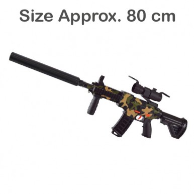 M416 Automatic Rechargeable Nerf Soft Darts Shooter Blaster Toygun for Kids - Size Approx. 80cm - Assorted Color