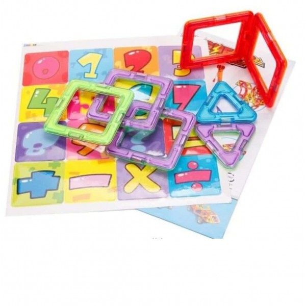 Magnetic Shapes Puzzle Plastic - 30 pcs - Buyon.pk