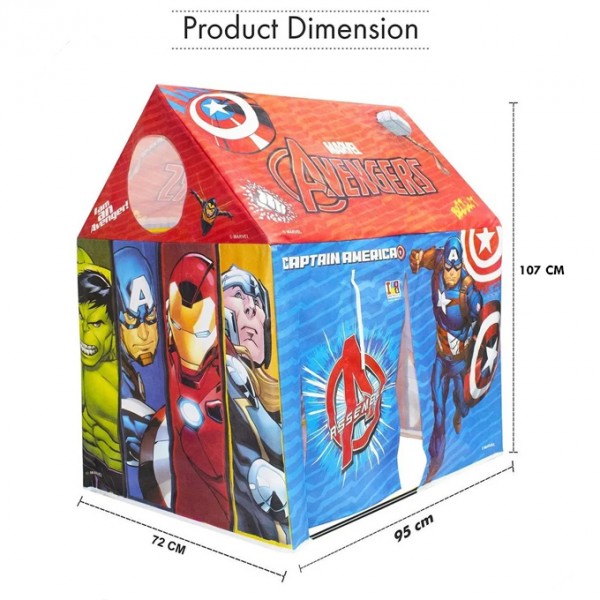 Marvel Avengers PVC Vinyl Plastic Tent House Jumbo Size With Connectors