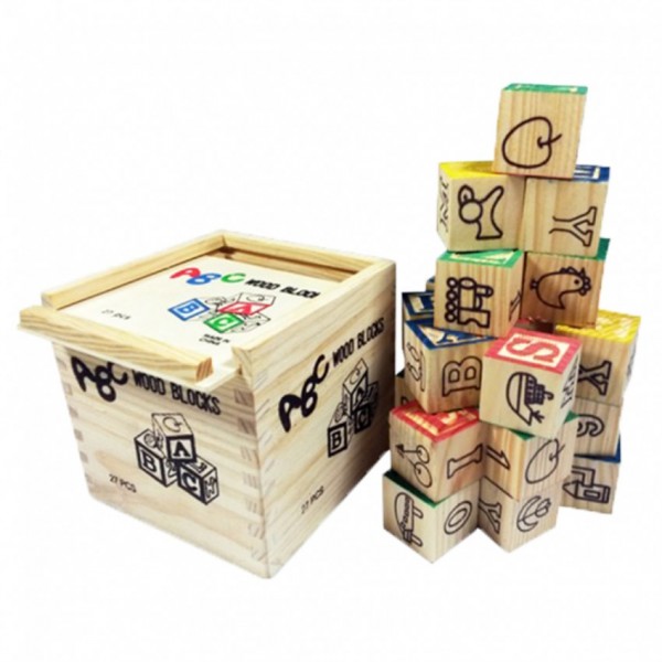 ABC WOODEN BLOCKS FOR KIDS (SMALL)