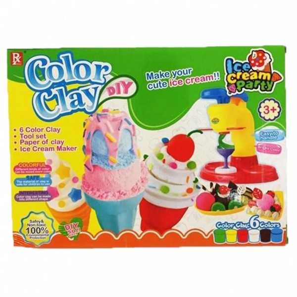 COLOR CLAY - TOY ICE CREAM MAKER FOR KIDS