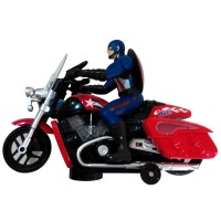 CAPTAIN AMERICA FLASHY TOY BIKE for KIDS