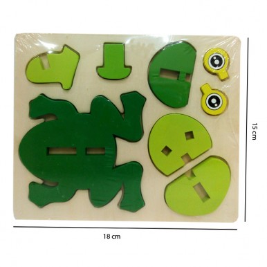 3D Animal Jigsaw Puzzle - Frog