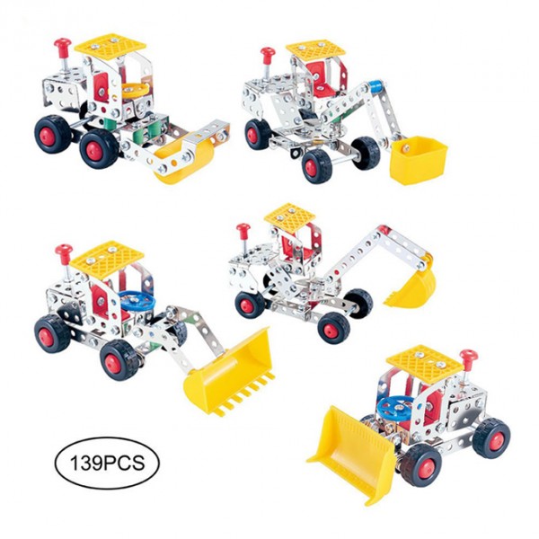 Buy 5 In 1 Metal Models Mechanic Set for Kids 139 Pcs online in