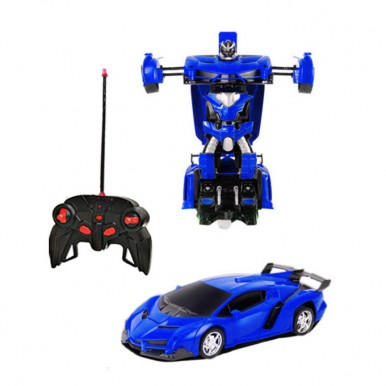 Remote Controlled Lamborghini Transformer Sports Car - Blue