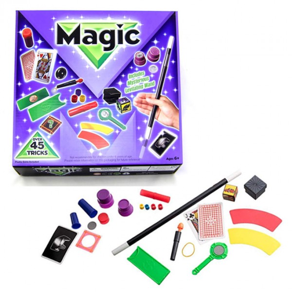 Kids Magic Tricks Set with Magic Wand - 45 tricks