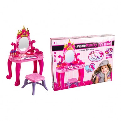 Piano Dressing Table, Vanity Table Accessories For Little Girl
