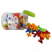 MAGNETIC ALPHABET JAR - 52 pcs