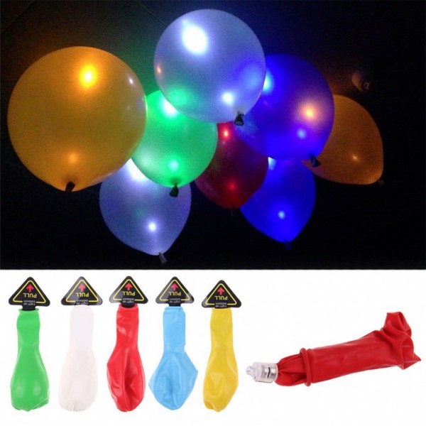Buy Pack of 5 LED Balloons for Parties online in Pakistan Buyon.pk
