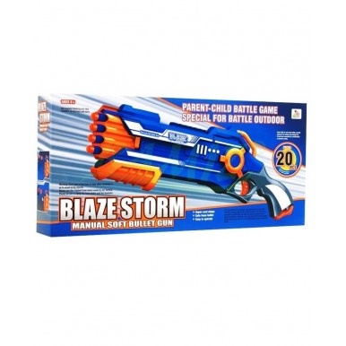 BLAZE STORM 4 BARREL SEMI AUTO NERF GUN for KIDS