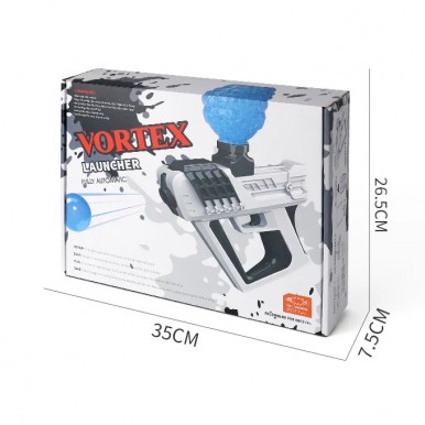 Vortex Launcher Automatic Electric Rechargeable Gel Blaster Toygun For Kids with 2500 Gel Balls - Assorted Color