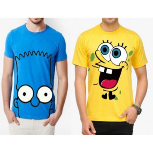 Pack of 02 Cartoon characters T-shirts 