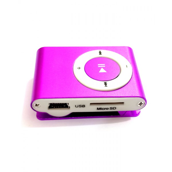 Mini MP3 Player - Metal - Purple