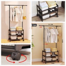Double and Triple Pole Clothes Rack