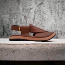 Capptan Brown Leather Shoes Kheri Sandal For Men