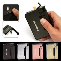Focus Box Lighter Holder Case – Portable Smoking Accessory (random Color)