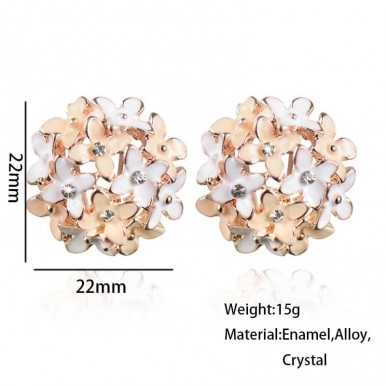 Flower Gold Stud Earring – AE53